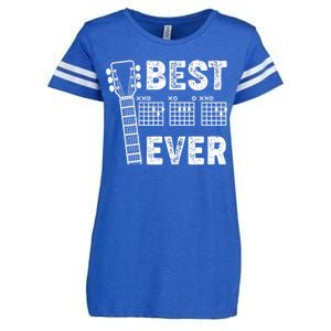 Best Dad Ever Musical Guitar Chords Enza Ladies Jersey Football T-Shirt