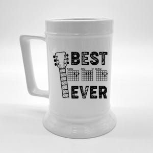 Best Dad Ever Musical Guitar Chords Beer Stein