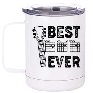 Best Dad Ever Musical Guitar Chords 12 oz Stainless Steel Tumbler Cup