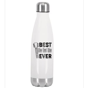 Best Dad Ever Musical Guitar Chords Stainless Steel Insulated Water Bottle