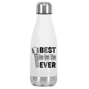 Best Dad Ever Musical Guitar Chords Stainless Steel Insulated Water Bottle