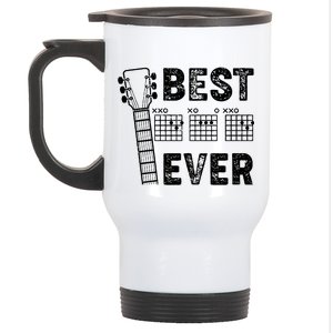 Best Dad Ever Musical Guitar Chords Stainless Steel Travel Mug