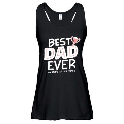 Best Dad Ever My Kids Took A Vote Ladies Essential Flowy Tank