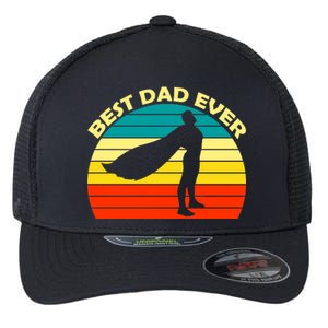 Best Dad Ever Super Dad Hero Flexfit Unipanel Trucker Cap