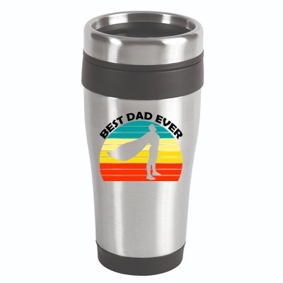 Best Dad Ever Super Dad Hero 16oz Travel Tumbler