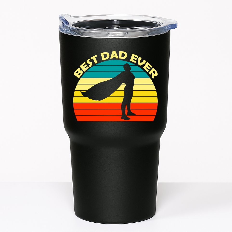 Best Dad Ever Super Dad Hero Tumbler
