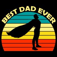 Best Dad Ever Super Dad Hero Cropped Pullover Crew