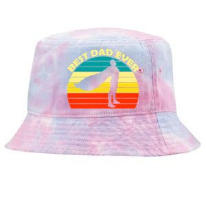 Best Dad Ever Super Dad Hero Tie-Dyed Bucket Hat