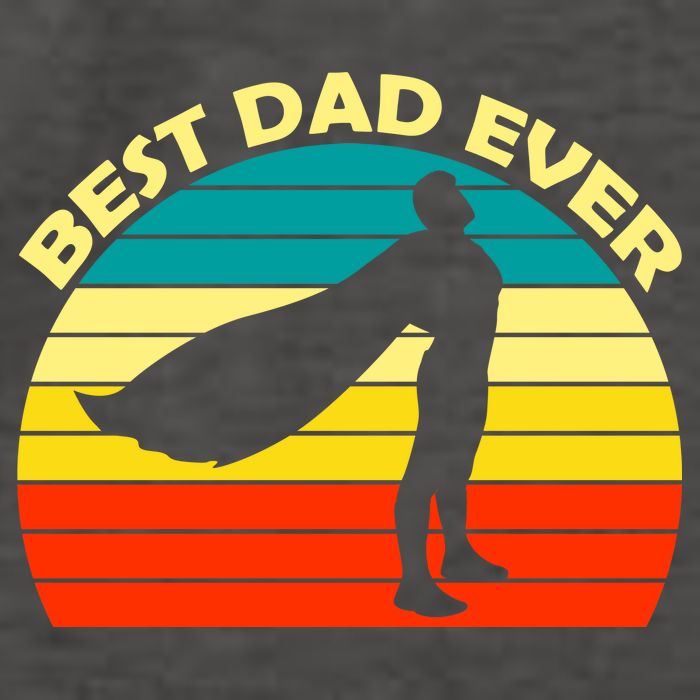Best Dad Ever Super Dad Hero Vector Backpack