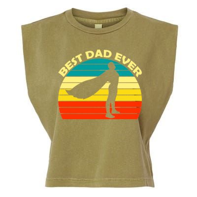 Best Dad Ever Super Dad Hero Garment-Dyed Women's Muscle Tee