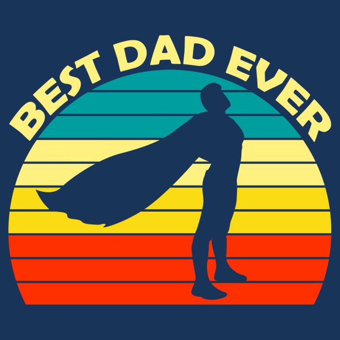Best Dad Ever Super Dad Hero Garment-Dyed Heavyweight T-Shirt