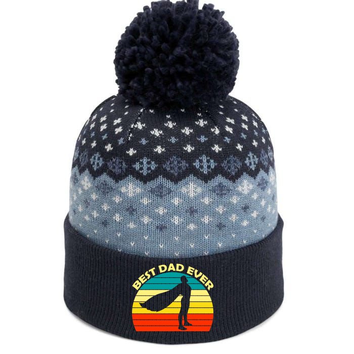 Best Dad Ever Super Dad Hero The Baniff Cuffed Pom Beanie