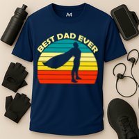 Best Dad Ever Super Dad Hero Performance Shirt