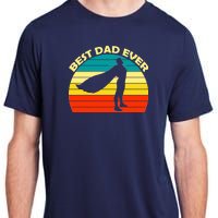 Best Dad Ever Super Dad Hero Adult ChromaSoft Performance T-Shirt