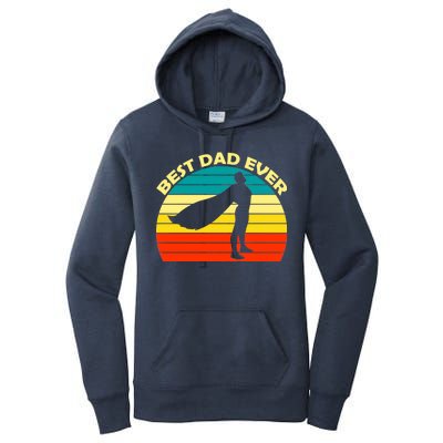 Best Dad Ever Super Dad Hero Women's Pullover Hoodie