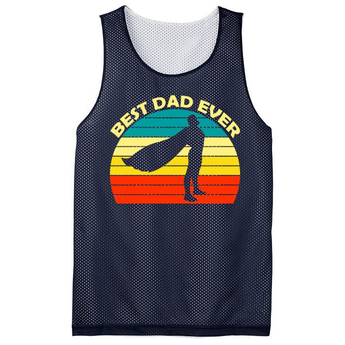 Best Dad Ever Super Dad Hero Mesh Reversible Basketball Jersey Tank