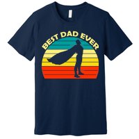 Best Dad Ever Super Dad Hero Premium T-Shirt