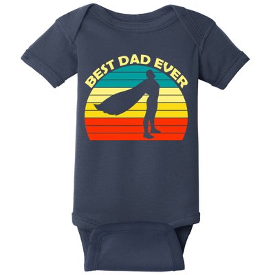 Best Dad Ever Super Dad Hero Baby Bodysuit
