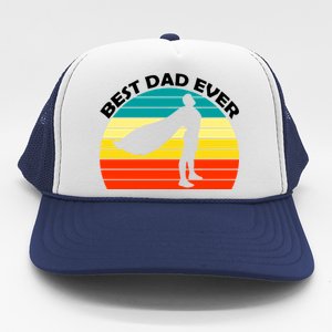 Best Dad Ever Super Dad Hero Trucker Hat