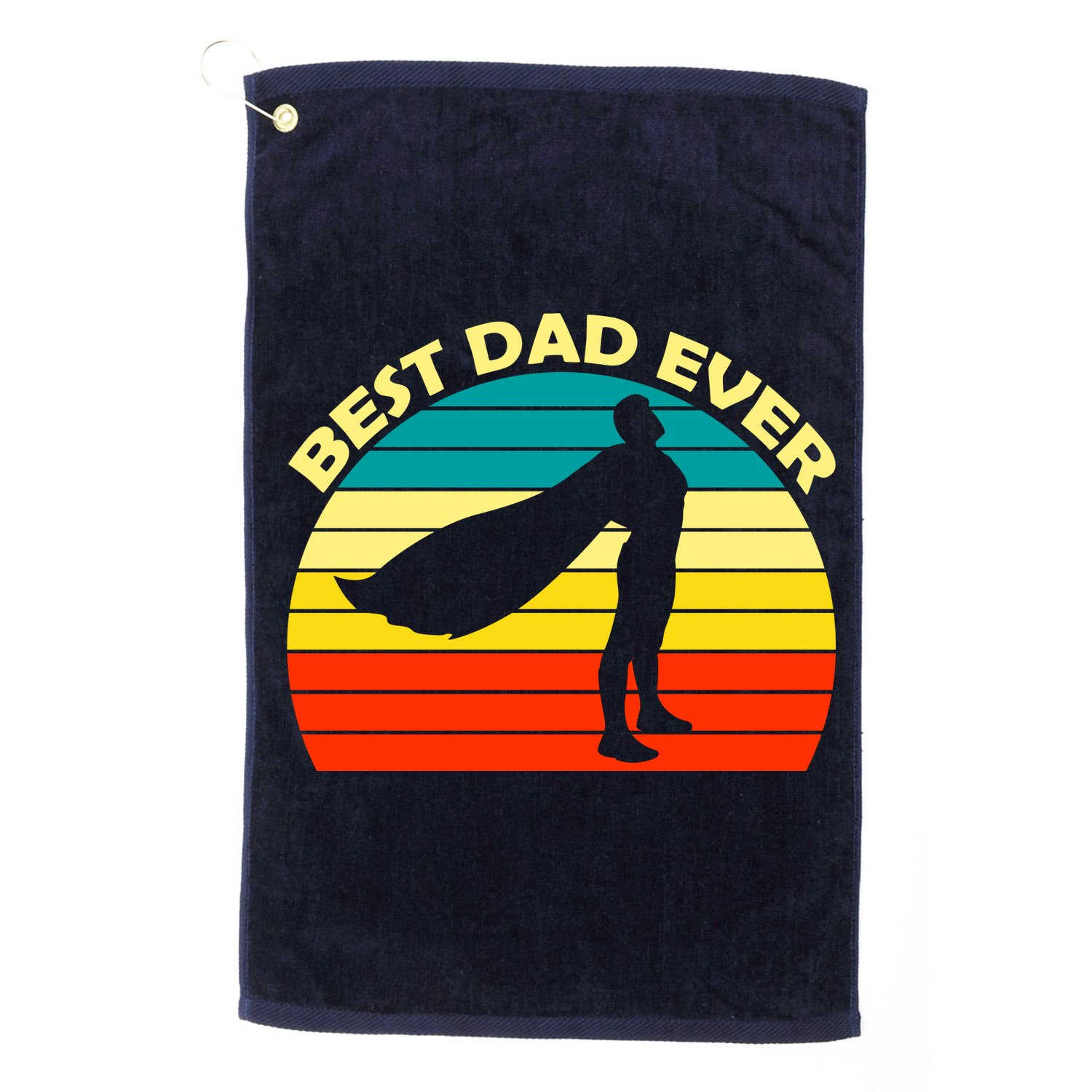 Best Dad Ever Super Dad Hero Golf Towel