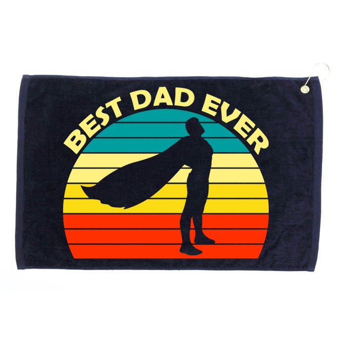 Best Dad Ever Super Dad Hero Grommeted Golf Towel