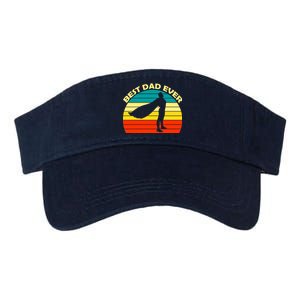 Best Dad Ever Super Dad Hero Valucap Bio-Washed Visor