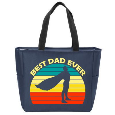 Best Dad Ever Super Dad Hero Zip Tote Bag