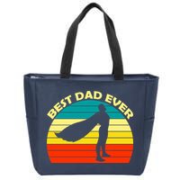 Best Dad Ever Super Dad Hero Zip Tote Bag