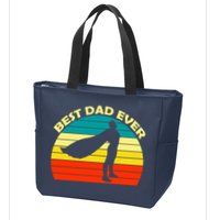 Best Dad Ever Super Dad Hero Zip Tote Bag