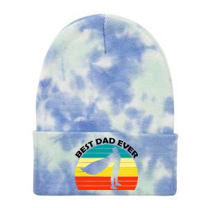 Best Dad Ever Super Dad Hero Tie Dye 12in Knit Beanie