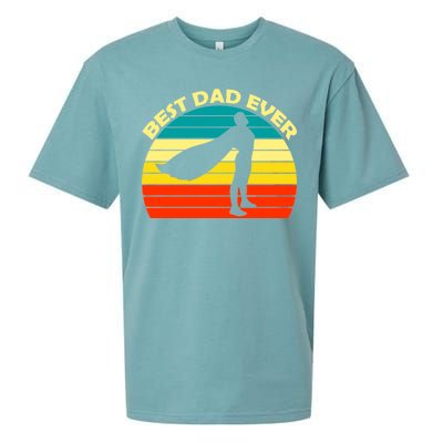 Best Dad Ever Super Dad Hero Sueded Cloud Jersey T-Shirt