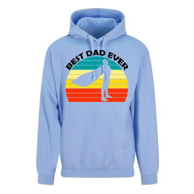 Best Dad Ever Super Dad Hero Unisex Surf Hoodie