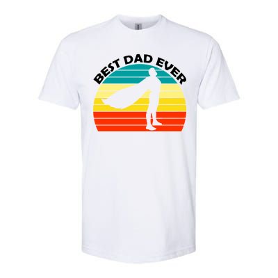 Best Dad Ever Super Dad Hero Softstyle® CVC T-Shirt