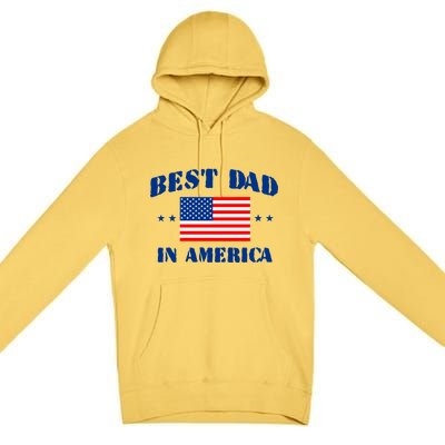 Best Dad In America & Best Papa In The World Premium Pullover Hoodie