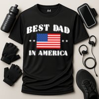 Best Dad In America & Best Papa In The World Cooling Performance Crew T-Shirt