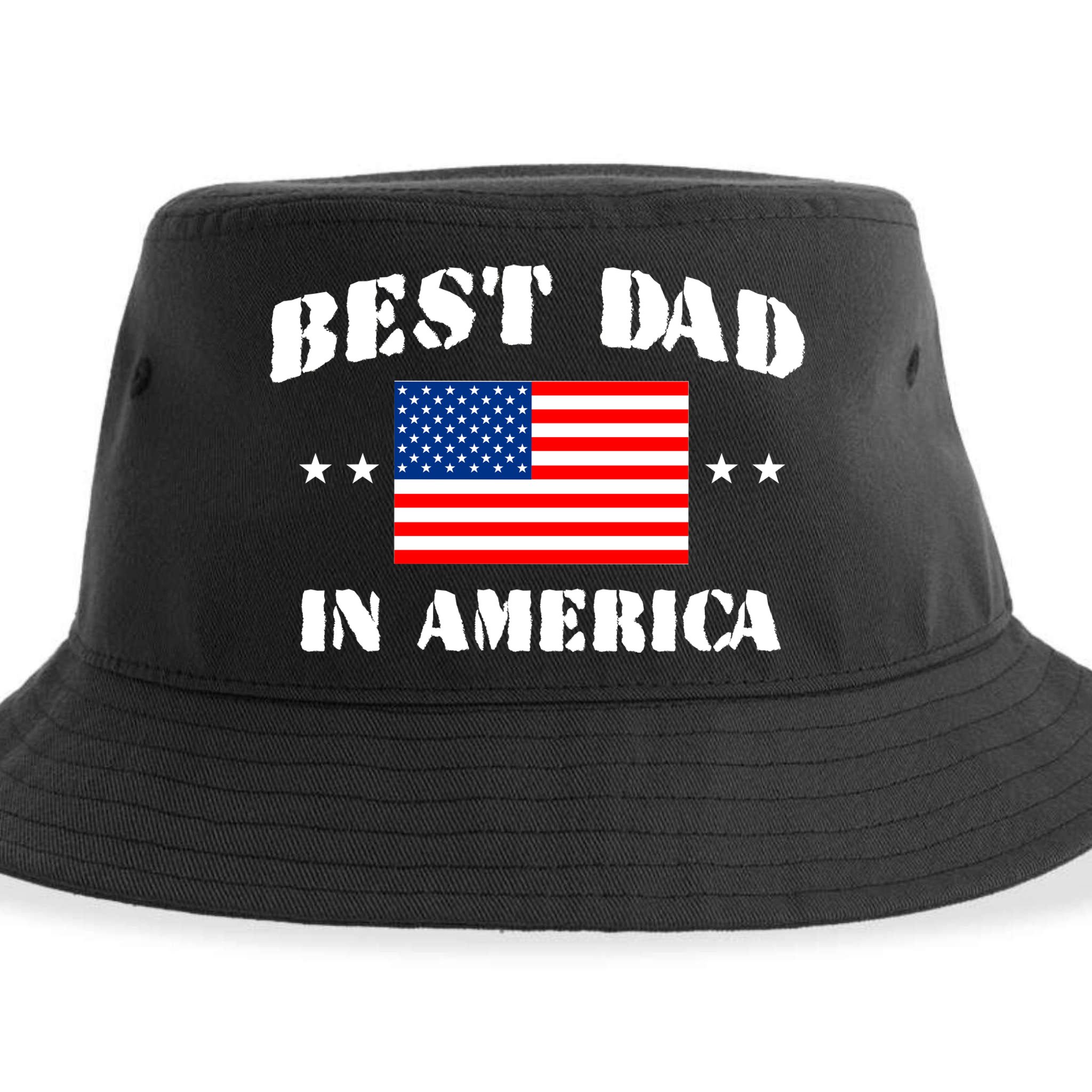 Best Dad In America & Best Papa In The World Sustainable Bucket Hat