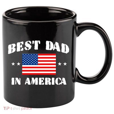 Best Dad In America & Best Papa In The World 11oz C Handle Ceramic Mug