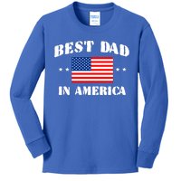 Best Dad In America & Best Papa In The World Kids Long Sleeve Shirt