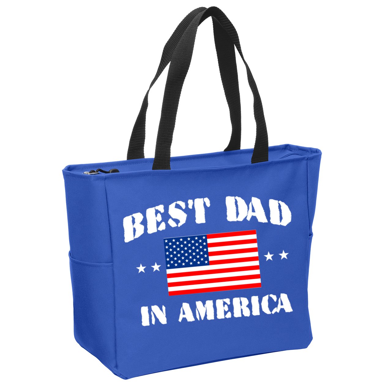 Best Dad In America & Best Papa In The World Zip Tote Bag