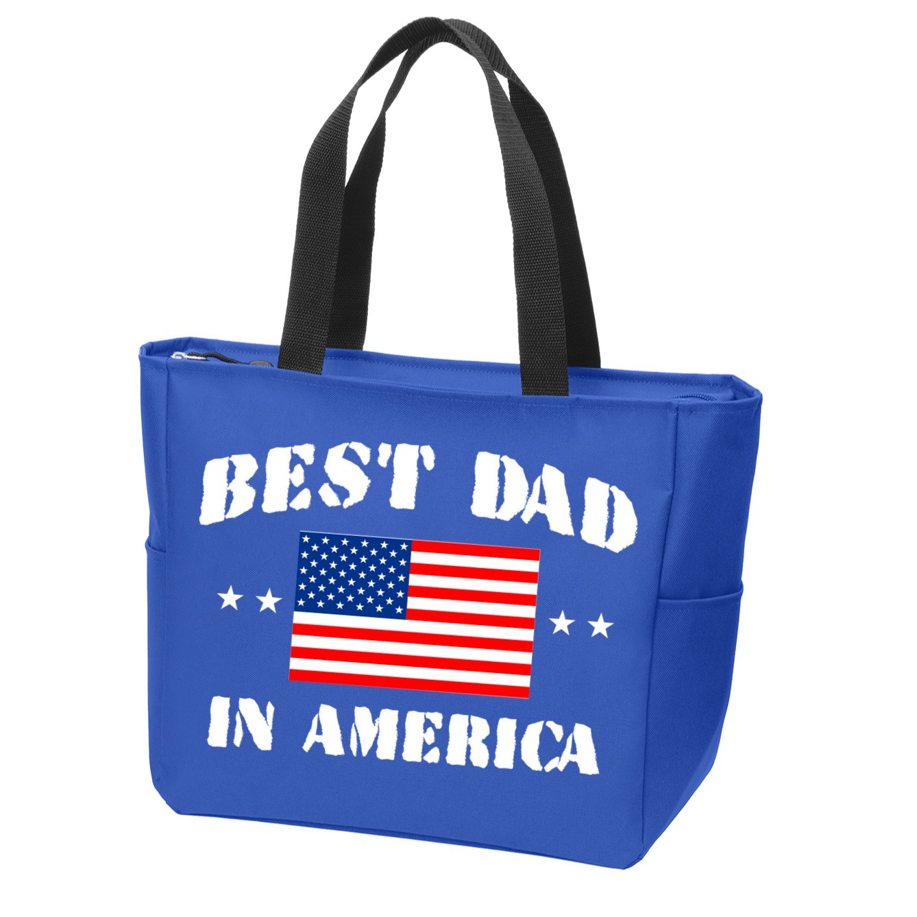 Best Dad In America & Best Papa In The World Zip Tote Bag