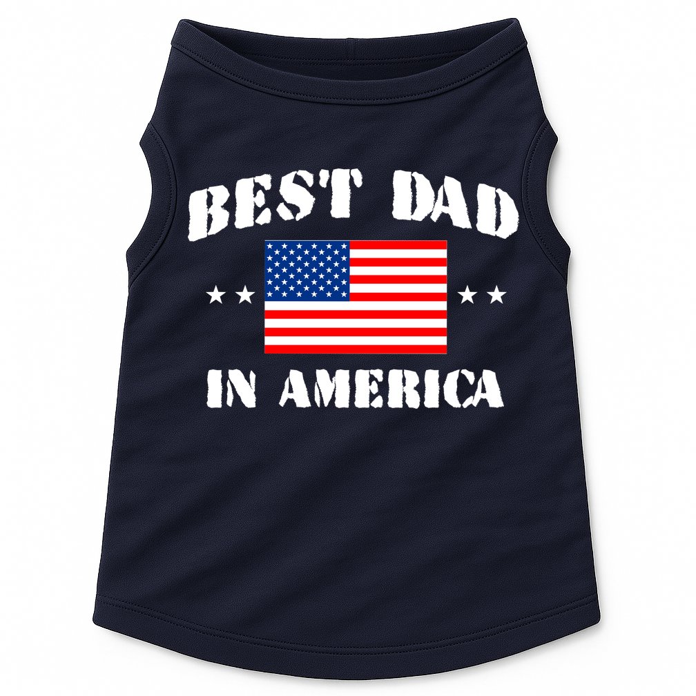 Best Dad In America Doggie Tank