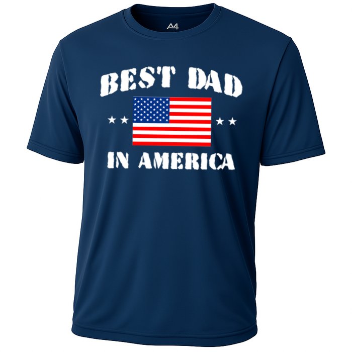 Best Dad In America Cooling Performance Crew T-Shirt