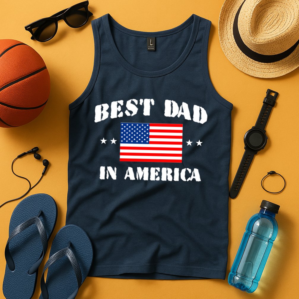 Best Dad In America Tank Top