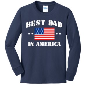 Best Dad In America Kids Long Sleeve Shirt