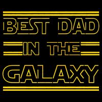 Best Dad In The Galaxy Cropped Pullover Crew