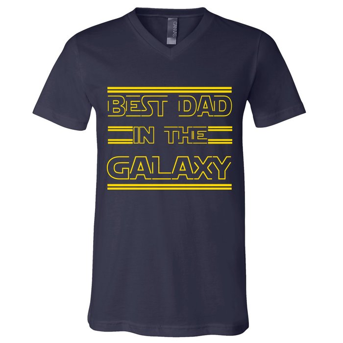 Best Dad In The Galaxy V-Neck T-Shirt
