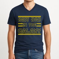 Best Dad In The Galaxy V-Neck T-Shirt