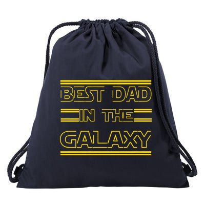 Best Dad In The Galaxy Drawstring Bag