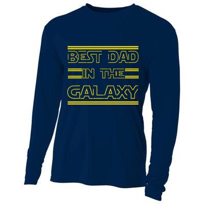 Best Dad In The Galaxy Cooling Performance Long Sleeve Crew