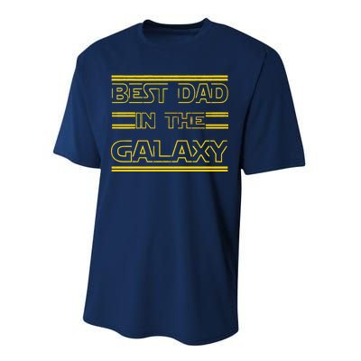 Best Dad In The Galaxy Performance Sprint T-Shirt